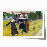 Modern Wall Art – Abstract Modern Art of Breton Girls Dancing
