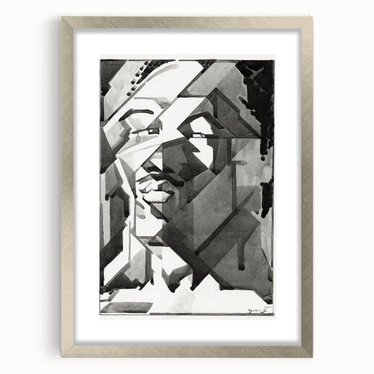 Modern Wall Art - Reijer Stolk’s Abstract Self-Portrait Print