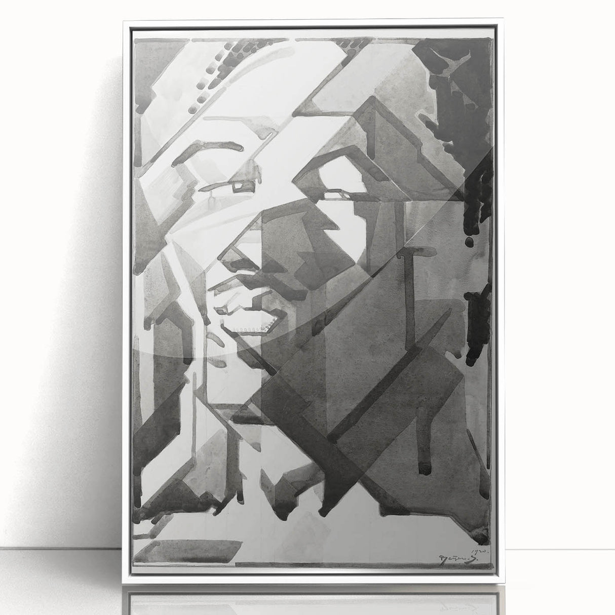 Modern Wall Art - Reijer Stolk’s Abstract Self-Portrait Print