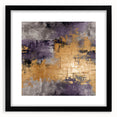 Abstract strokes wall art framed in black with a white mat. The design features vibrant colors and dynamic brushstrokes, perfect for modern decor.