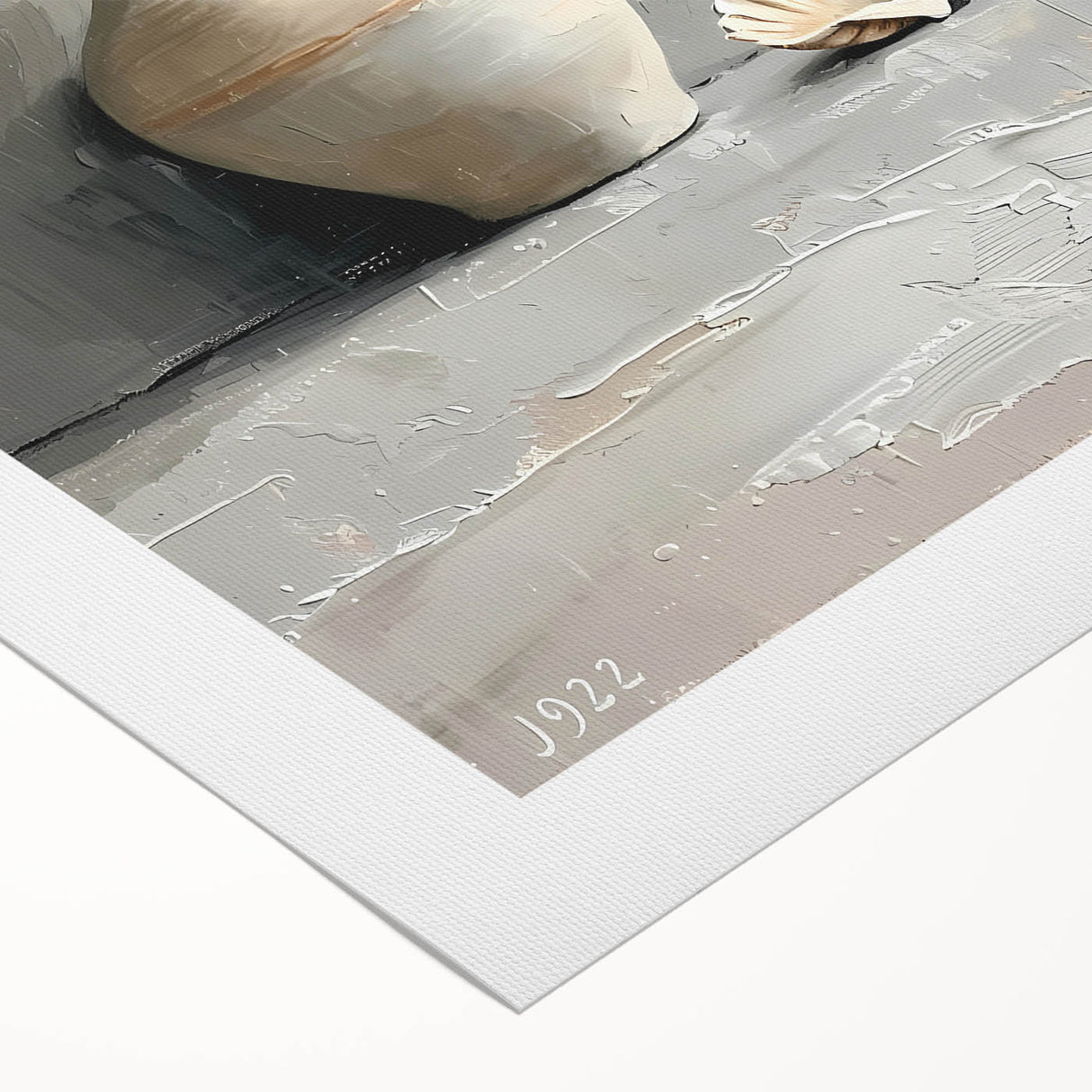 Dining Room Wall Decor - Neutral Vase & Shell Still Life Art