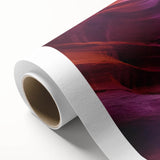 Landscape rolled canvas depicting a vibrant canyon scene with rich colors and intricate details, ideal for home decor. Packaged securely in a cardboard tube for safe shipping.