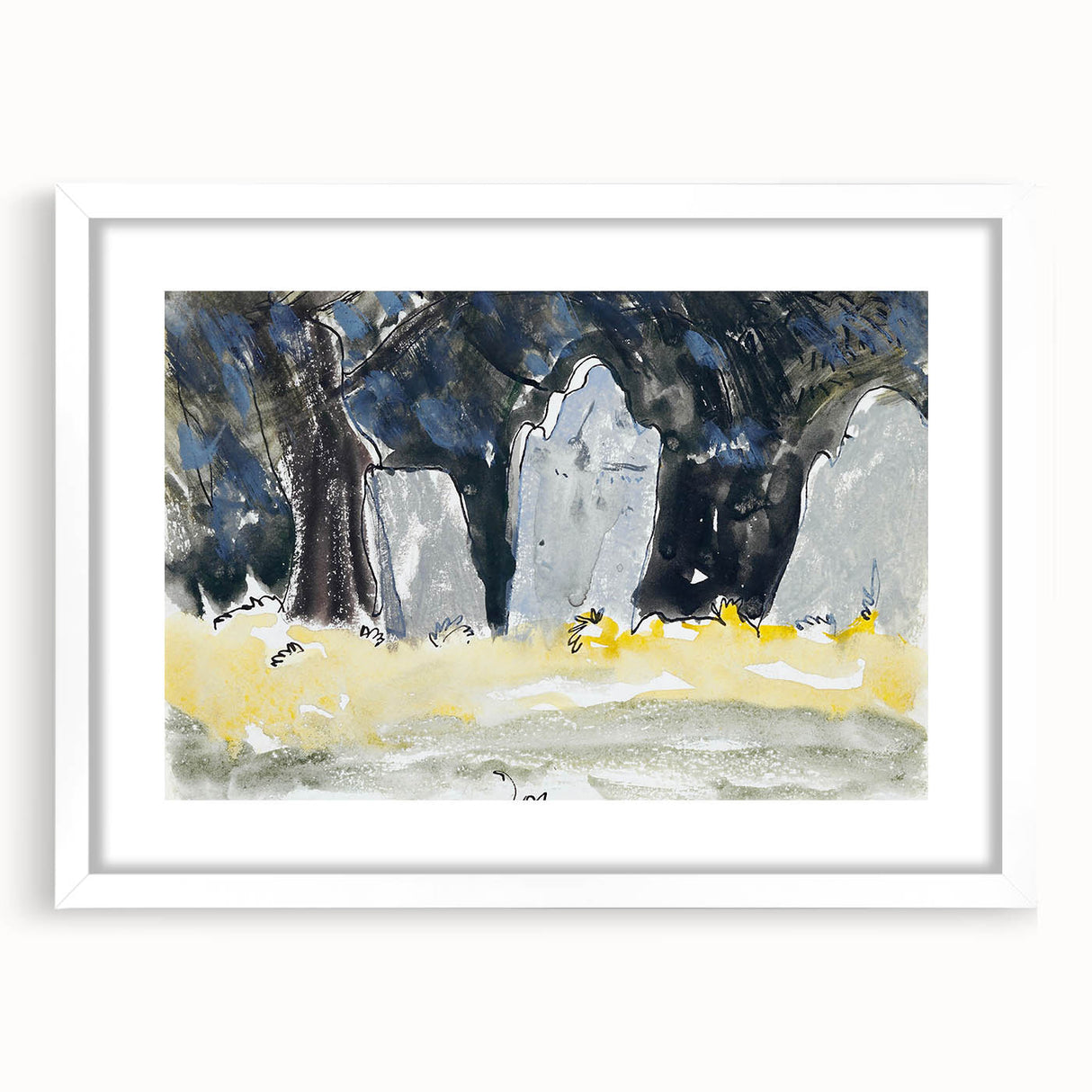 Modern Wall Art - Old Tombstones by Arthur Dove - Contemporary Decor