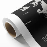 Vintage Retro Poster Art: The Cure Black and White Wall Art