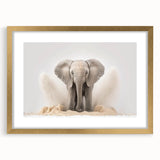 Adorable Baby Elephant Wall Art - Perfect for Kids Room Decor
