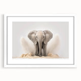 Adorable Baby Elephant Wall Art - Perfect for Kids Room Decor