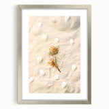 Textured abstract art print in silver frame, featuring swirls in muted gray, ideal for modern bedroom ambiance.