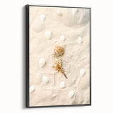 Black and white framed canvas depicting a vintage landscape scene, ideal for bedroom wall art.