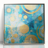 Framed acrylic wall art showcasing abstract silver strokes on a textured background, perfect for modern home decor. Ideal for enhancing contemporary interiors.