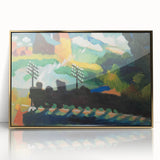 Modern Wall Art – Abstract Modern Railroad at Murnau