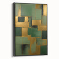 Framed canvas wall art featuring abstract strokes in black and white, showcasing modern artistic design with a sleek side profile, ideal for contemporary decor.