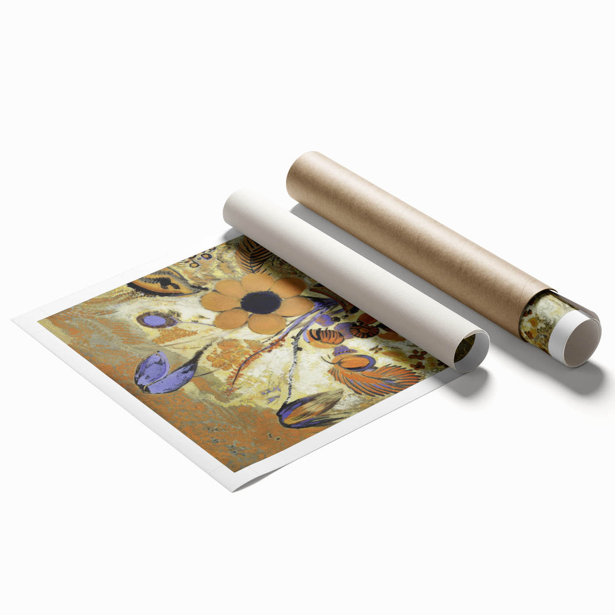 Modern Wall Art - Odilon Redon’s Etruscan Vase with Flowers Print