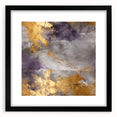 Abstract wall art featuring dynamic black strokes on a white background, framed with a matte finish, ideal for modern home decor and artistic interiors.