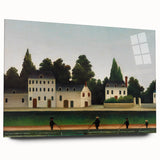 Modern Wall Art – Abstract Modern Art of Landscape and Four Fishermen