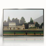 Modern Wall Art – Abstract Modern Art of Landscape and Four Fishermen