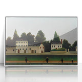 Modern Wall Art – Abstract Modern Art of Landscape and Four Fishermen