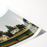 Modern Wall Art – Abstract Modern Art of Landscape and Four Fishermen