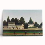 Modern Wall Art – Abstract Modern Art of Landscape and Four Fishermen