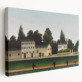 Modern Wall Art – Abstract Modern Art of Landscape and Four Fishermen