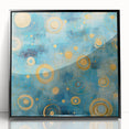 Framed abstract wall art featuring dynamic black and white strokes, set against a sleek acrylic background. Ideal for modern decor, enhancing living spaces with contemporary elegance.