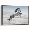 Framed black wall art canvas showcasing a contemporary abstract design, viewed from the side, ideal for modern home decor. Perfect for enhancing living spaces.