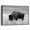 Framed canvas artwork showcasing a modern abstract design with black frame, viewed from the side, ideal for contemporary home decor. Perfect addition to elevate interior aesthetics.