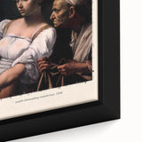 Close-up of a framed canvas featuring a black textured artwork with colorful accents, ideal for living room decor.