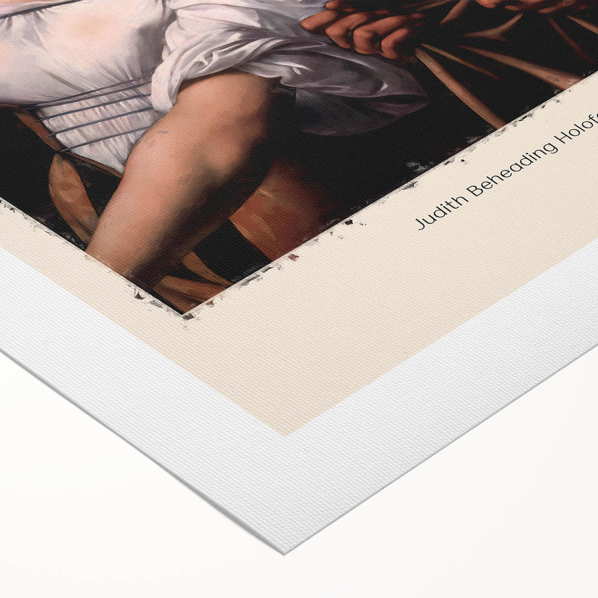 Art deco poster featuring a Caravaggio-inspired design on rolled canvas, suitable for dining room wall art.