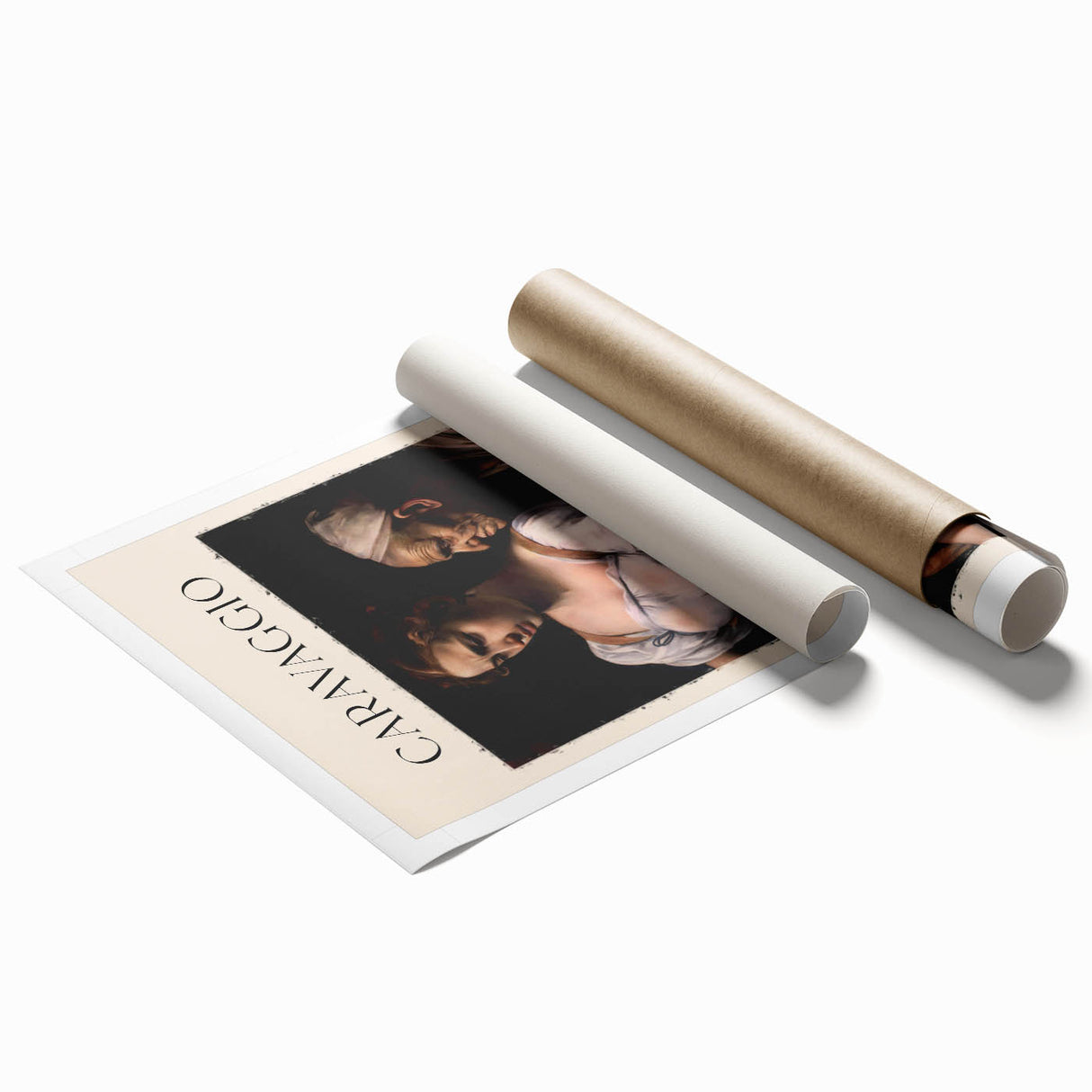 Extra large rolled print of floral art in muted earth tones, suitable for classy bathroom or large living room decor.