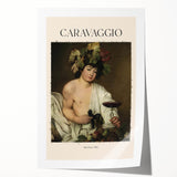 Rolled print of Caravaggio-inspired floral art in dark and rich tones, ideal for art wall dining room placement.