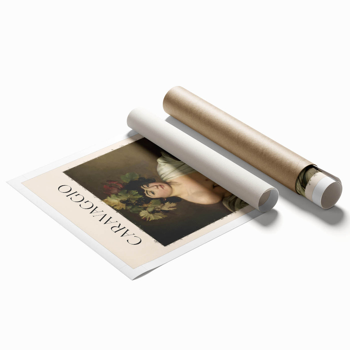 Extra large rolled print featuring a floral art design in muted earth tones, ideal for classy bathroom wall art.