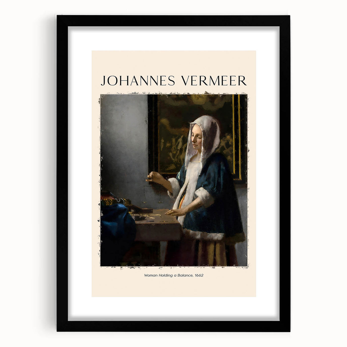 Extra large abstract art print with textured, colorful design in a black frame, ideal for living room decor.