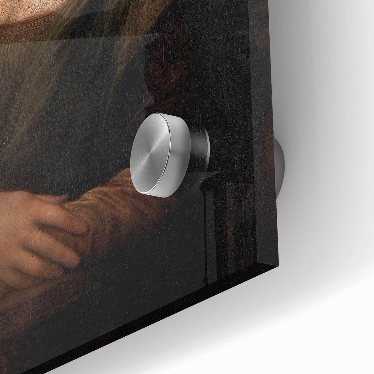 Mid-century modernist art featuring abstract forms in muted earth tones on acrylic glass, ideal for dining room art.
