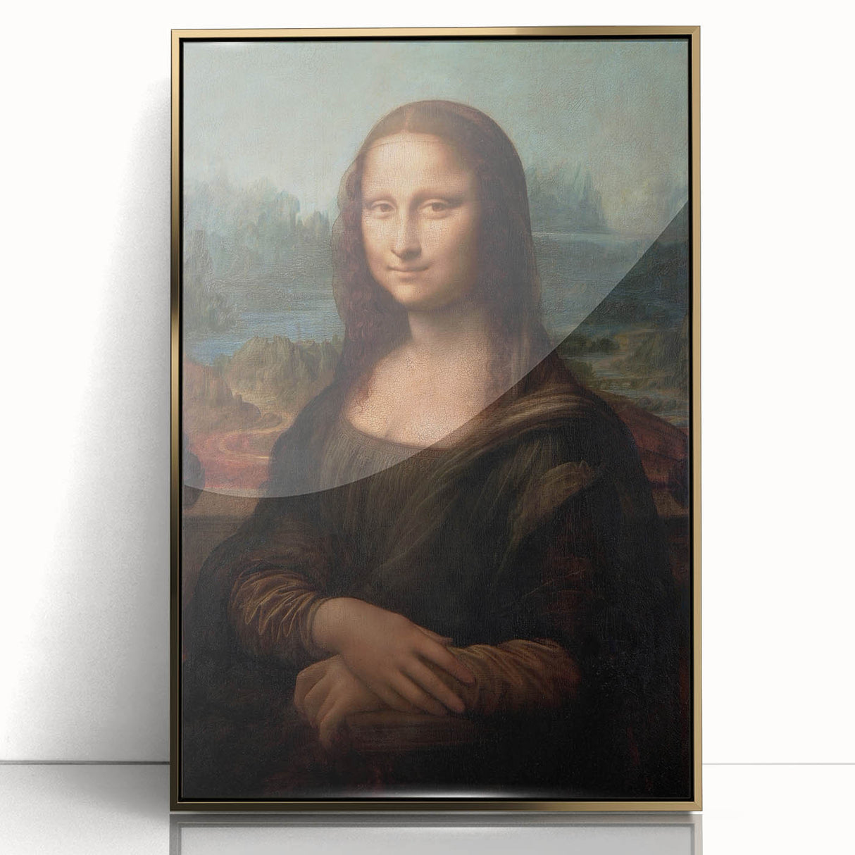 Mid-century modernist art depicting Leonardo da Vinci in muted tones on a framed acrylic, ideal for nursery wall art.