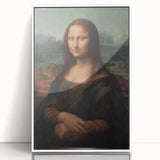 Framed acrylic print of Leonardo da Vinci's artwork in mid-century modernist style, suitable for modern art wall decor.