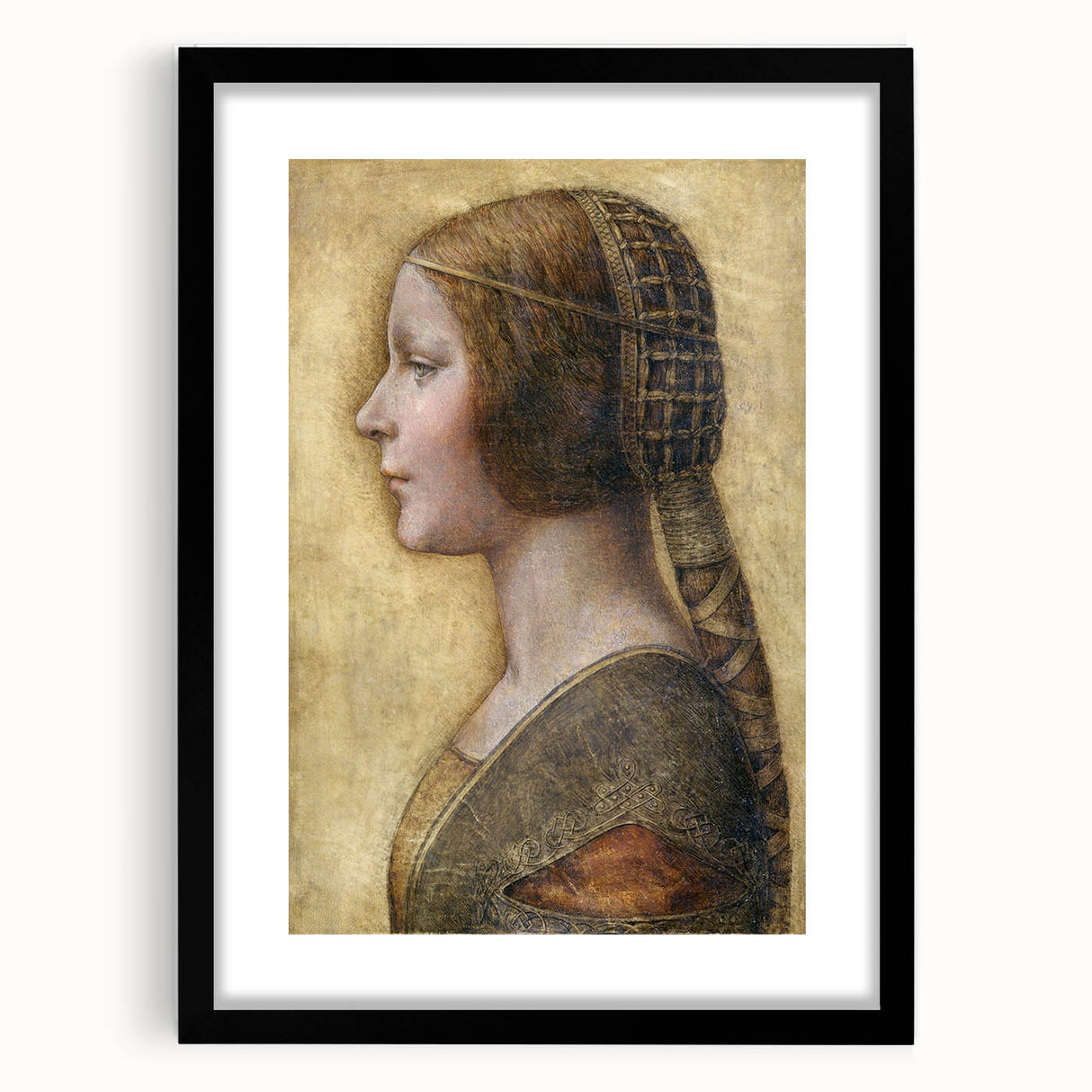 Abstract art print featuring colorful, textured patterns on extra large canvas, framed in black.