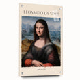 Acrylic print of a Leonardo da Vinci-inspired design featuring soft earth tones, ideal for dining room decor.