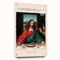 Acrylic print of a Leonardo da Vinci-inspired design in muted earth tones, suitable for bedroom or dining room decor.