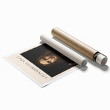 Extra large rolled print of a floral art design, featuring muted earth tones, ideal for classy bathroom wall art.