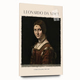 Acrylic print of a large abstract representation of Leonardo da Vinci's design, in muted earth tones.