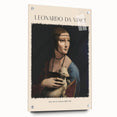 Acrylic print of a Leonardo da Vinci-inspired design in muted earth tones, ideal for dining room decor.
