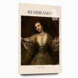 Acrylic print of a Rembrandt-inspired large abstract design in muted earth tones, ideal for bedroom or dining room art.