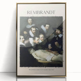 Mid-century modernist art featuring a Rembrandt design on a gold-framed acrylic, ideal for nursery wall art.