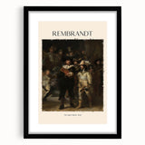 Extra large abstract art print featuring colorful, textured brushstrokes on a black framed canvas.