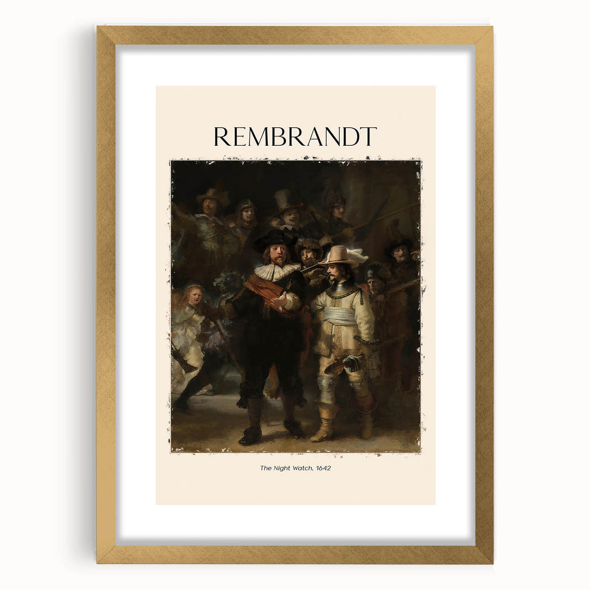 Textured abstract art print depicting vibrant earth tones, framed in gold, suitable for enhancing bedroom ambiance.