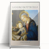 Framed acrylic print of Sandro Botticelli's artwork with muted earth tones, ideal for nursery wall art or modern decor.