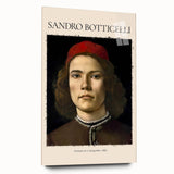 Side view of a large acrylic glass print featuring Sandro Botticelli's design, suitable for bedroom or dining room art.