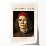 Rolled print featuring Sandro Botticelli's floral design in soft pastel shades.