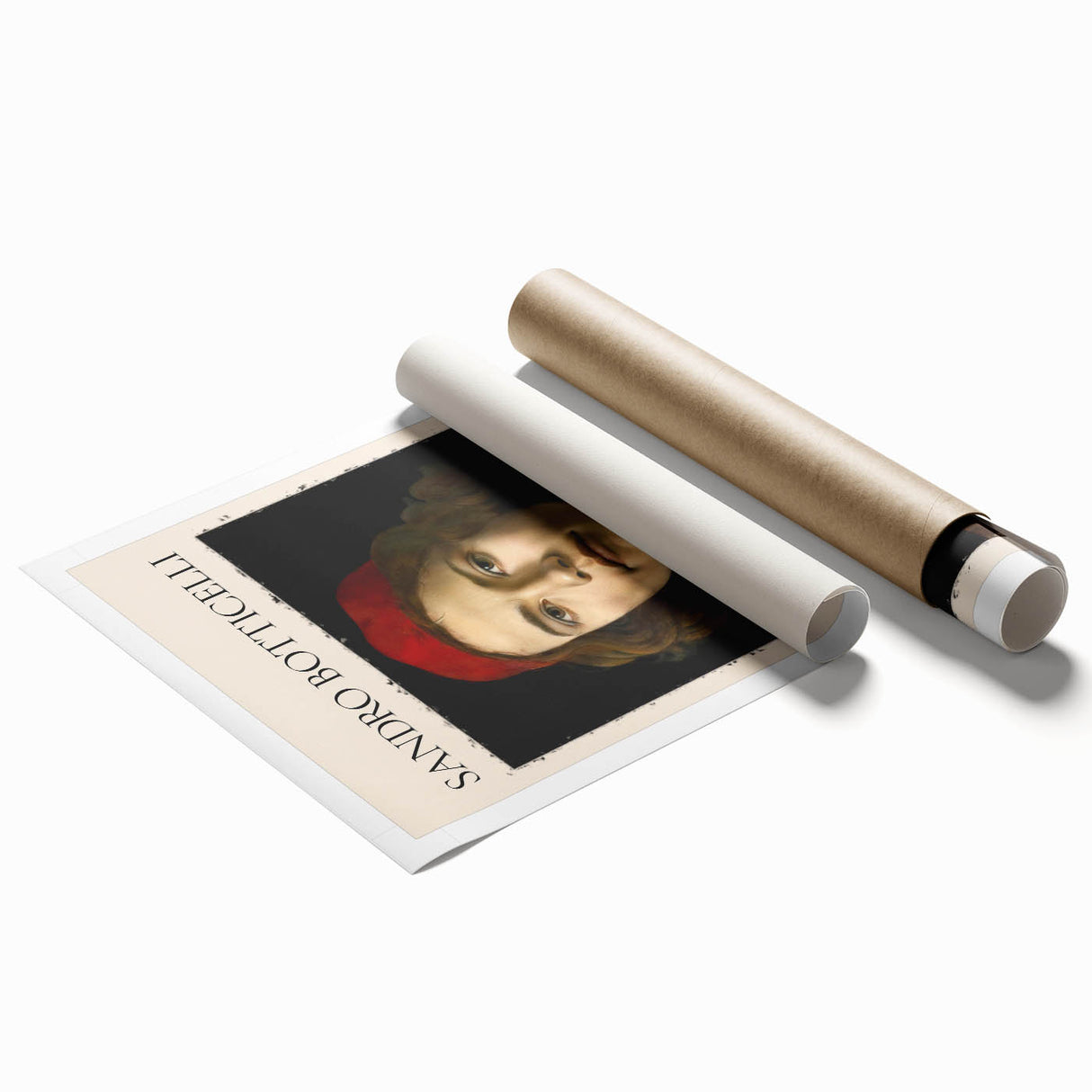Renaissance-style floral painting in soft pastel shades on rolled print, ideal for classy bathroom wall art.