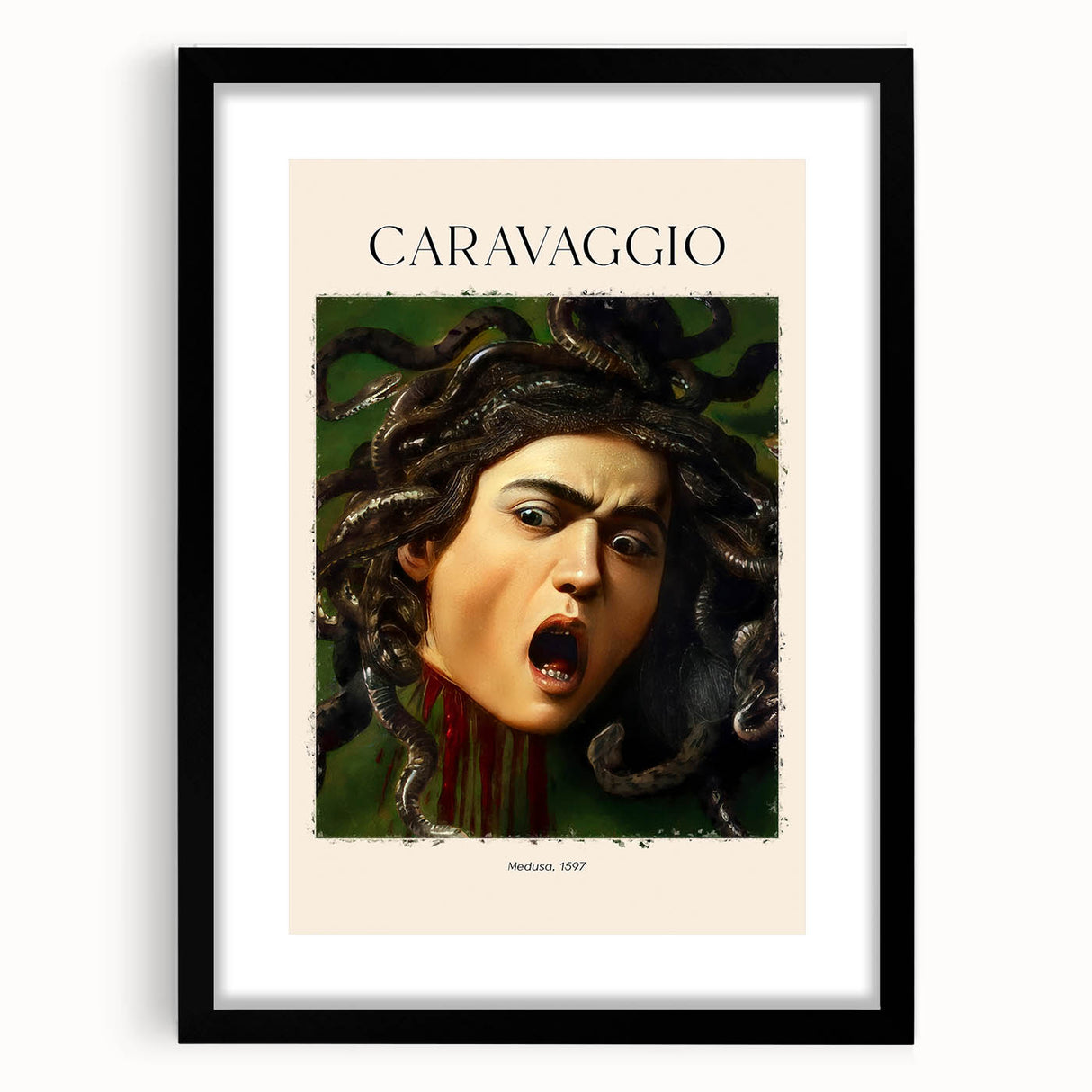Extra large framed wall art depicting an abstract interpretation of Sandro Botticelli's work.